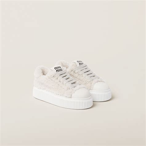 miu miu sneakers grote veters|Miu Miu.